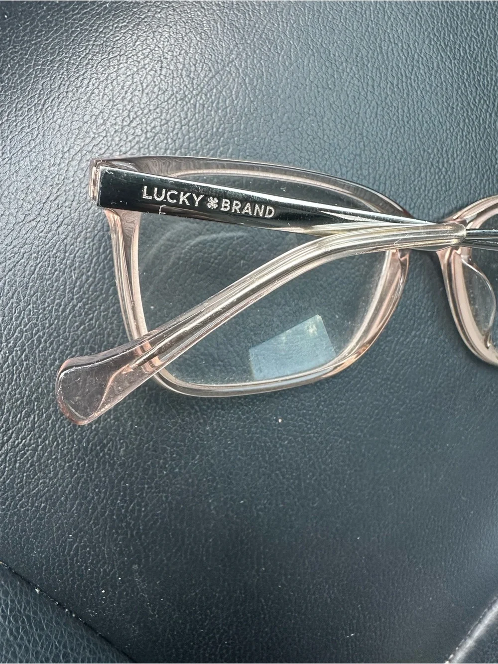 Lucky brand Clear Pink Rectangular Women's Eyeglasses 52-17-140 VLBK415